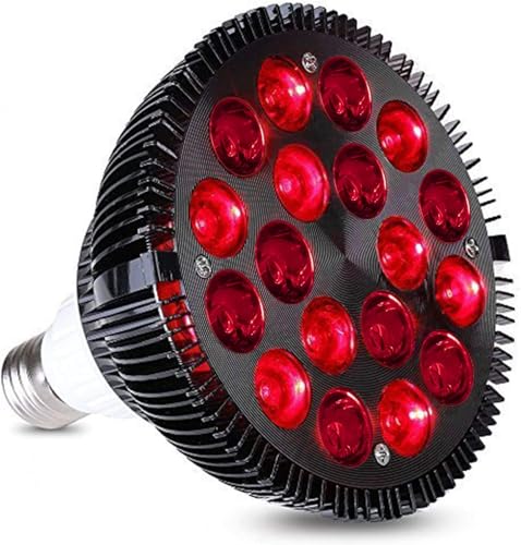 Infrared Lamp Bulb 660nm Red and 850nm Near Infrared Bulb Accessory for ET350 Infrared Light Device ETPAR38 (Black) - size: 9 LED Red Light & 9 Infrared Light (Black)
