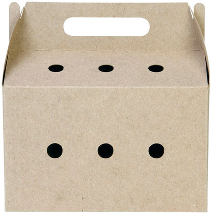 Disposable pet Carriers for Small animals-12 Pack. (Brown) - color: Brown