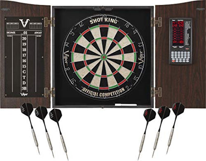Deluxe Dartboard Cabinet with Integrated Pro Score and Cricket Scoreboard - style: Standard