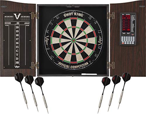 Deluxe Dartboard Cabinet with Integrated Pro Score and Cricket Scoreboard - style: Standard