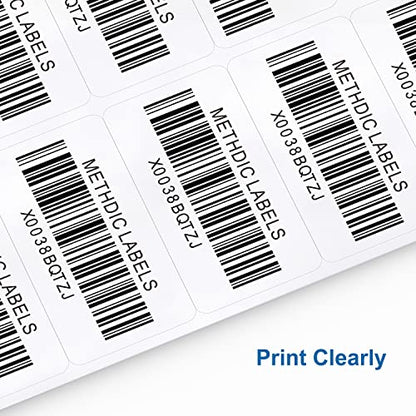 Methdic Shipping Labels 2"×4" 300 Labels Sticker Paper for Laser/Ink Jet Printer Mailing Labels 8.5"*11" White 10 per Sheet - size: Rectangular 2" x 4", style: 30 Sheets