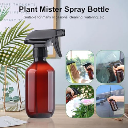 Teyssor Spray Bottles Water Spray Bottle 2 Packs- BPA Free -10 oz/300 ml Plastic Refillable Containers Fine Mist Small Spray Bottle with Adjustable Nozzle for Hair, Cooking, Cleaning - color: Clear-2 pack