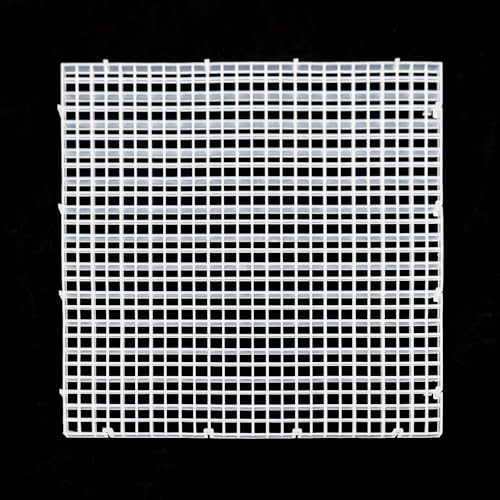 Aquarium Fish Tank Divider Plastic Egg Crate Filter Bottom Tray | L 6pcs Plastic Grid - size: L 6pcs