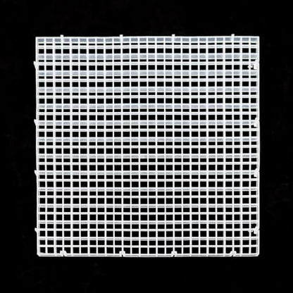 Aquarium Fish Tank Bottom Isolation 8 Pcs, Plastic Egg Crate | Grid Divider Tray Egg (L 8pcs) - size: L 8pcs
