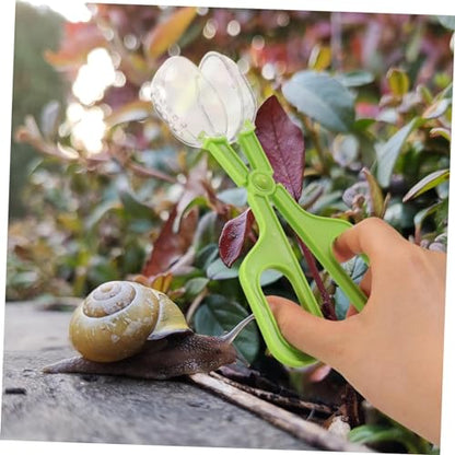 ibasenice Reptile Feeding Clamp and Poop Scoop Multipurpose Tool for Insect Catching and Cleaning Fish Tanks Lightweight and Easy to Use for Lizard Tortoise and Other Pets