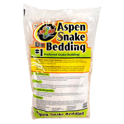 Zoo Med Aspen Snake Bedding 8qt - color: Whites & Tans, size: 8 quart