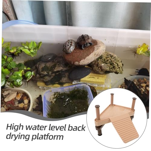 Turtle Basking Platform Ladder for Aquarium Floating Tank Decor and Resting Area for Water Turtles Frogs Lizards and Tortoises Easy Climbing Ramp for Optimal Growth