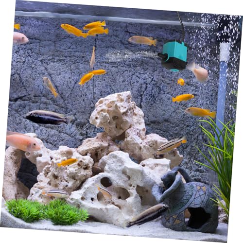 Toddmomy Silent Mini Submersible Aquarium Fountain Pump Waterfall Pump for Fish Tank Terrarium Hydroponics Quiet Side Suction Design for Indoor and Outdoor Use
