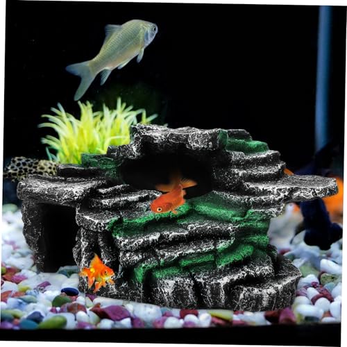 TOYANDONA Turtle Basking Platform Reptile Habitat Decor Strong Suction Cups for Aquatic Turtles and Bearded Dragons Floating Basking Rock