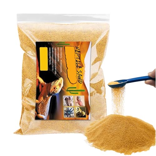 BNOSDM Reptile Sand,2.2lb Bearded Dragons Sands Substrate Bedding,Lizard Yellow Desert Blend Sands for Snakes Geckos Tortoises Turtle Tarantula - color: Yellow - 2.2Ib