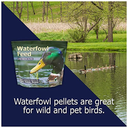 Natural Waterscapes Waterfowl Feed (5 lb) Floating Duck Food | for Wild Ducks, Pet Ducks, Geese, Swans