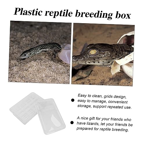 Abaodam Hatching Reptile Breeding Box Incubation Container for Lizards Snakes and Geckos Easy to Clean Design for Repeated Use and Visibility