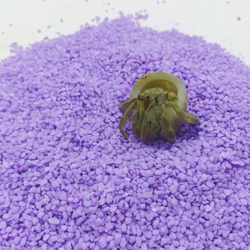Purple Substrate Sand, Reptiles, Aquarium Decorations, Aquarium Sand, Terrarium Bedding, Fish, Amphibians Shallow-Water Creature Supplies (200, g)