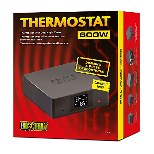 Exo Terra Thermostat with Day and Night Timer for Reptile Terrariums