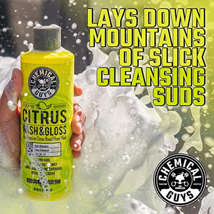Chemical Guys, Best Two-Bucket Car Wash Kit, Mitts & Dirt Trap, 11-Piece | Two buckets with dirt traps, wash mitts, soap and towels for safe, scratch-free weekly washes, full kit - style: HOL121