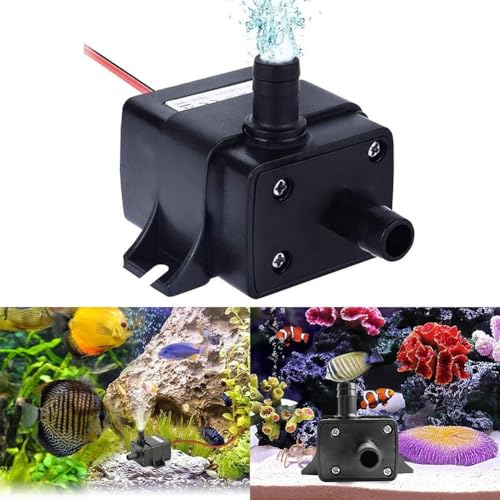 Water Pump, Submersible Fountain Pump, Quiet And Lightweight Plastic Design For Aquariums, Ponds, Fountains, Salt And Fresh Water
