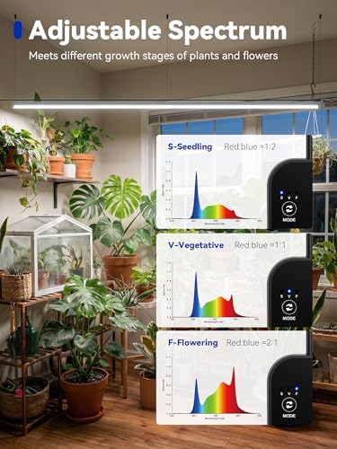Vertical Grow Light for Indoor Plants, 60in LED Standing Lamp | 36W Full Spectrum Plant Lights with Auto Timer, 268 LEDs Dimming and 3 Light Modes for Wide Coverage Area in Indoor Gardens - size: 60 IN(Silver)