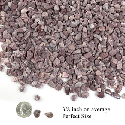 FANTIAN 2 lbs Succulent Cactus Rocks, 3/8 Inch Aquarium Gravel, Red | Small Stones Pebbles for Indoor Plants, Vases, Fish Tank, Terrarium, Pot Top Dressing, Drainage, Outdoor Garden Landscaping - color: Red Gravel