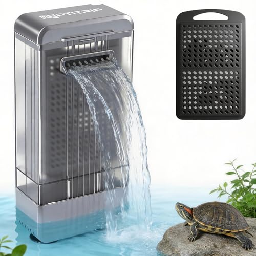 Aquarium Filter with U-V Light, Internal Fish Tank Filter for Up to 30 Gallon, Turtle Tank Filter Bio-Filtration, Ultra-Silent, and Green Water Clean - size: Up to 30 Gallon