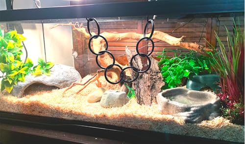 Snake Climbing Hoop Chain for Ball Python Playground Climbing Toys for Corn Snake Enrichment Toys Snake Climbing Chain