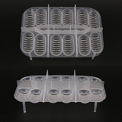 OMEM Reptile Breeding Box, Reptile Egg Incubators, Hatchery Box, for Hatching Gecko, Lizards, Lions Mane, Reptiles (Thermometer, Transparent Box)