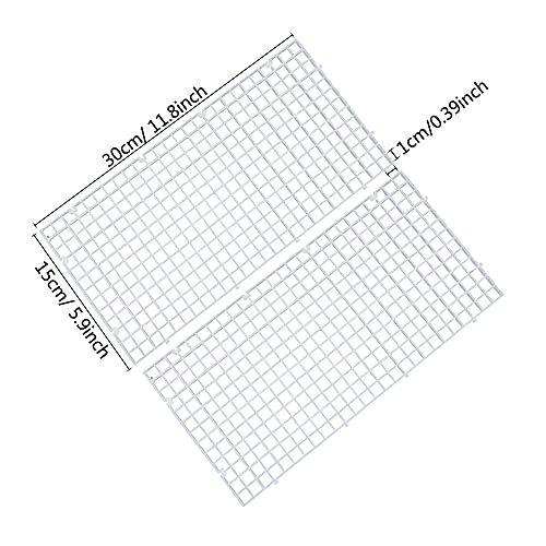 Aquarium Fish Tank Bottom Isolation, Grid Divider Tray Egg 4 Pcs S - size: S 4pcs