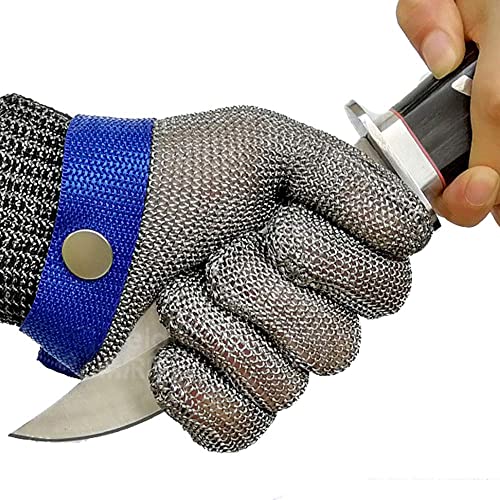 Schwer SlicePro ANSI A9 Cut Resistant Glove PR1706, Stainless Steel Mesh Metal Glove, Food Grade for Kitchen Cooking, Butcher Meat Cutting, Oyster Shucking, Mandoline, Fishing, (S, 1 Pair) - size: Small (Pack of 2), style: 1.0 Steel Wire
