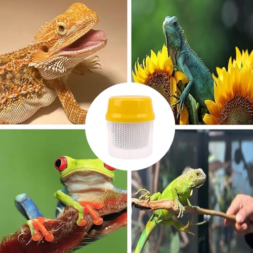 Reptile Cricket Calcium Mixer, Cricket Powder Mixer, Uniformly Mix Reptile Feed, Cricket Nutrients Shaker, Insect Feeder for Gecko, Chameleon, Lizard, Snake