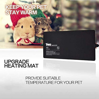 iPower 4"x7" Reptile Heat Mat Under Tank Terrarium Heater Warmer Heating Pad, Digital Thermometer and Hygrometer with Temperature and Humidity Probe for Amphibian Pet and Small Animals - size: 4 X 7 Inch, style: Pad + Thermo & Hygrometer