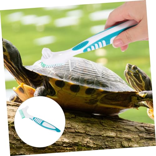 YARNOW 2pcs Turtle Shell Cleaning Brush Easy to Use Double-Sided Design Reptile Brush for Aquarium Accessories - color: Multi