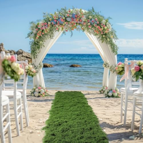 Fake Moss for Crafts 19.68" x 39.37" Artificial Moss for Indoor Plants Decorating Dark Green Faux Grass for Planters Crafts DIY Table Centerpieces Fairy Garden Floral Wedding 50 x 100cm