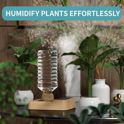 Travel Humidifier, Portable Small Humidifier for Plants, Bedroom, Office, Hotel or Car, Battery Operated Mini Cool Mist Humidifiers, Quiet 23dB, Auto-off, Night Light & BPA-Free, Khaki - color: Khaki