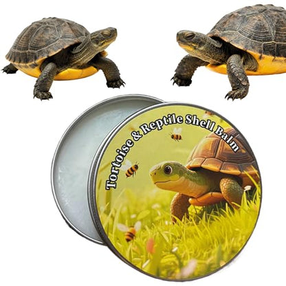 Reptile & Tortoise Shell Balm, 3.5 oz | Natural Formula, Moisturizer, Turtle and Tortoise Shell Care