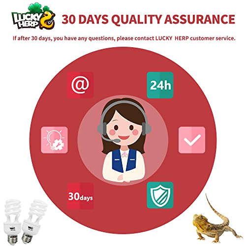 LUCKY HERP 13W UVB 15.0 Intense UVA UVB Compact Flouorescent Lamp Desert Terrarium Light Bulb for Reptile and Amphibian - style: UVB15.0 13W
