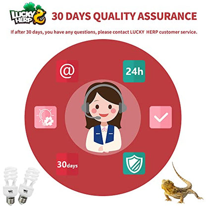 LUCKY HERP 13W UVB 15.0 Intense UVA UVB Compact Flouorescent Lamp Desert Terrarium Light Bulb for Reptile and Amphibian - style: UVB15.0 13W