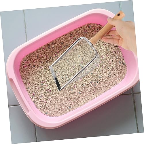 HANABASS Reptile Litter Scoop Stainless Steel Poop Cleaning Tool for Reptiles Tortoises Lizards Snakes and Mesh for Easy Cleanup of Sand and Litter