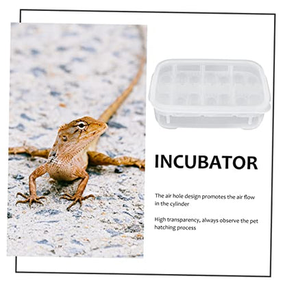 1pack Reptile Egg Incubator for Hatching Gecko Lizard and Design for Easy Visibility and Professional Breeding Box