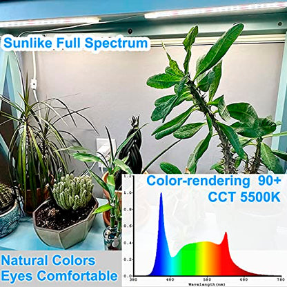 LED Grow Light Strip for Indoor Plants, Full Spectrum Sunlike Plant Lights Growing Lamps for Hydroponics Succulent Veg and Flowers (Not Includes Adapter) - size: 1-pack