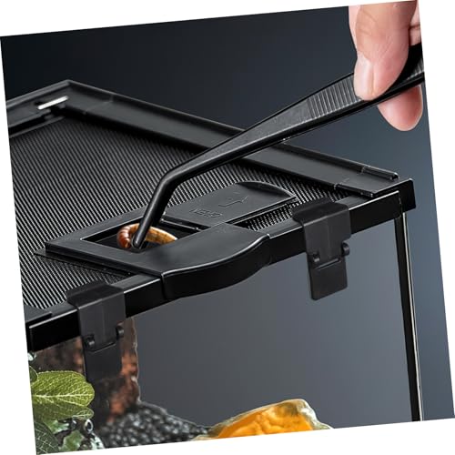 Sosoport 6pcs Reptile Feeding Box Latch Plastic Escape Prevention Buckles for Glass Turtle Tanks and Tropical Ecological Terrariums Easy Installation and Secure Locking