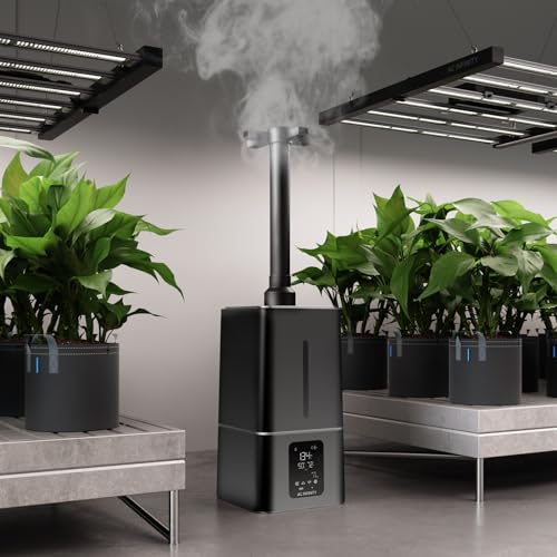 AC Infinity CLOUDFORGE T7, Plant Humidifier 15L with VPD Humidity Controls | 10-Level Precision Vaporizer, Extendable Hose, Targeting Pipe, and No-Leak Seal for Grow Tents - size: 15L Plant Humidifier