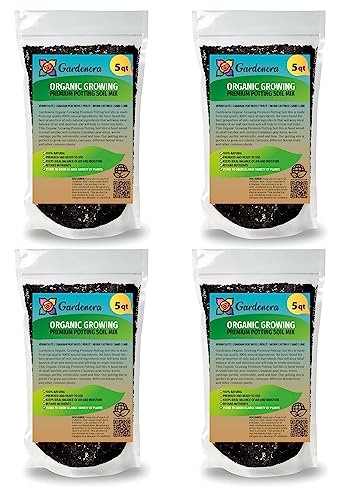 Organic Planting Soil - Create a Sustainable and Eco-Friendly Environment for Your Plants - 20 QUARTS - size: 20 Quart Bag, style: ORGANIC Growing Medium