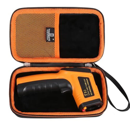Tourmate Hard Carrying Case for KNINE OUTDOORS Infrared Thermometer, Waterproof Dustproof Protective Box for Temperature Gun, Shockproof Hard Shell with Carabiner.(CASE ONLY)