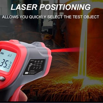 Infrared Thermometer Temperature Gun, -50 ℃ ~ 550 ℃ (-58 ℉ ~ 1022 ℉), Temperature Reader, Handheld Heat Temperature Gun for Cooking, BBQ, Pizza, Oven, Meat, Candy