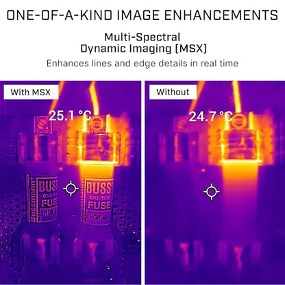 Flir C5 Compact Thermal Imaging Camera, WiFi, 160x120 MSX, Ignite | -20 to 400C, 5MP visual, LED flashlight, Ignite cloud, pocket, battery, charger, case