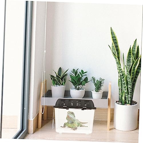 BESPORTBLE One Reptile Holder Lightweight Spider Breeding Box Breathing Pet Reptile Container for Easy Feeding Transport