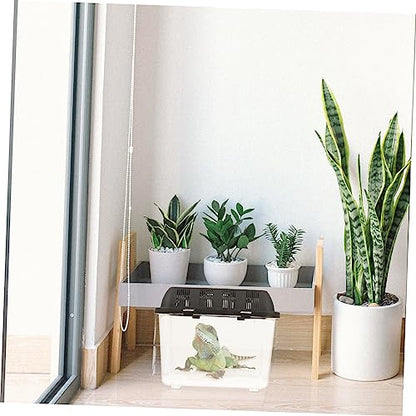 BESPORTBLE One Reptile Holder Lightweight Spider Breeding Box Breathing Pet Reptile Container for Easy Feeding Transport