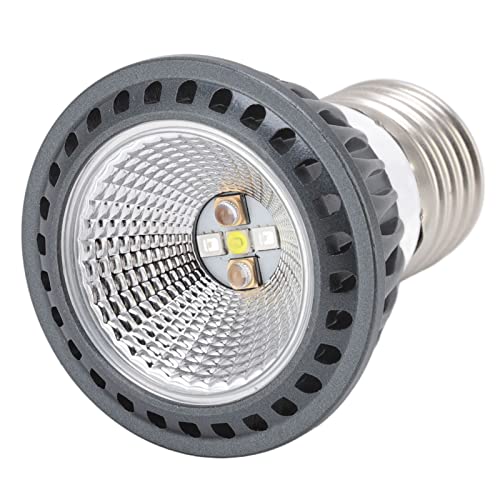 Sun Basking Lamp Bulb, Turtle Basking Light Bulb UVA UVB Concave and Convex Mirror Full Spectrum LED Reptile Heat Lamp Bulb Replacement (Black 10.0) - color: Black 10.0
