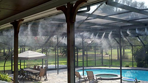 Patio Misting Kit Assembly - Make Your own Misting System (72Ft-20 Nozzles) - size: 72Ft-20 Nozzles