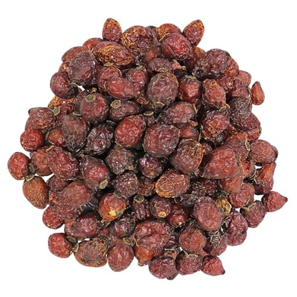 Dried Rose Hips (8 oz.) - Healthy Natural Treat - Chinchillas, Guinea Pigs, Rabbits, Prairie Dogs, Degus, Hamsters, Rats, Squirrels, Parrots, Chickens, Ducks & Other Small Pets (8 Ounce (Pack of 1)) - size: 8 Ounce (Pack of 1)