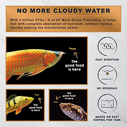 Ultra Fresh Monster Fish Food, Wild Sword Prawns, Floating Sticks for Oscars, Bass, Large Cichlids and Tropical Fish, Carnivorous Jumbo Stick 13.58 oz - size: 13.58 Ounce (Pack of 1)